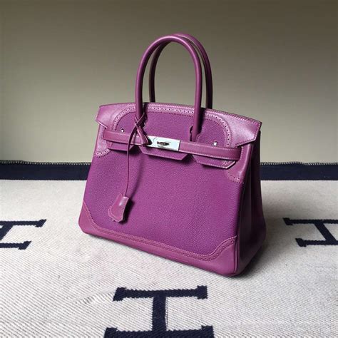 hermes birkin ghilles purple|Hermes birkins collection.